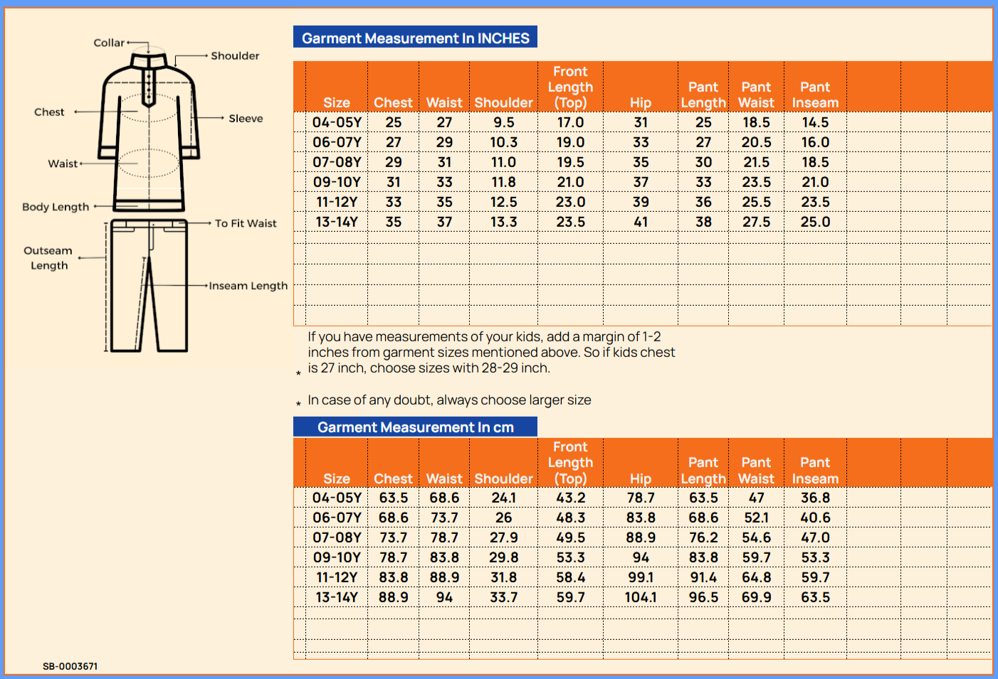 Girls Hip Length Embroidery Kurti Set - Black