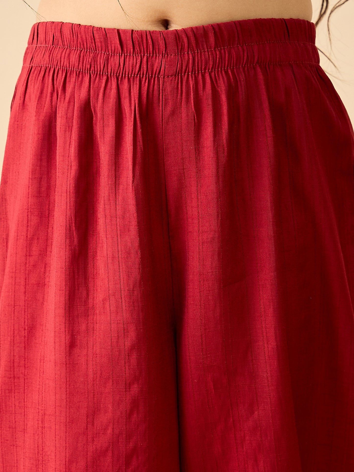 Girls Above Knee Printed Kurti Set - Blue